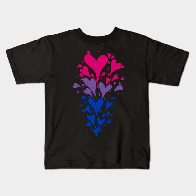 Loveheart - Bisexual Kids T-Shirt by Wissler